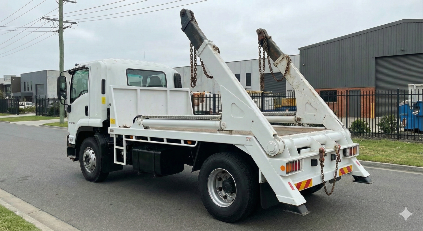 NF Services truck handling compliance for hazardous waste regulations.